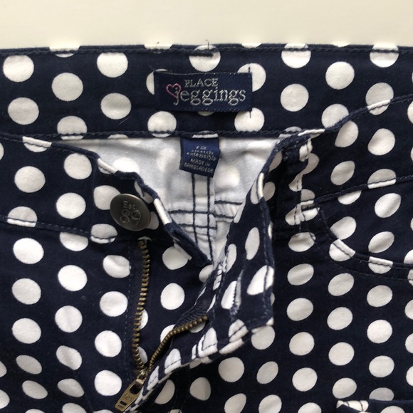 Blue Polka dot Jeans size Small - Picture 5 of 10